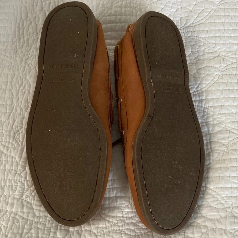 Sperry Gold Cup Brown Leather Boat Shoes, 11